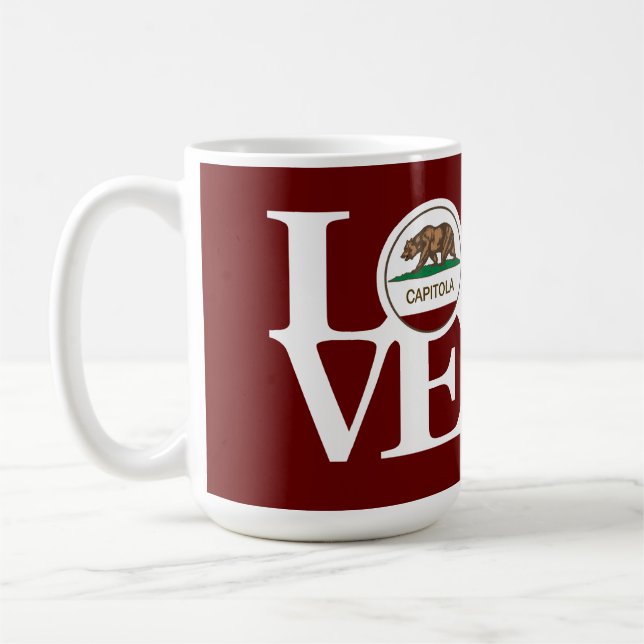 Caneca De Café LOVE Capitola 15oz Mug Red (Esquerda)