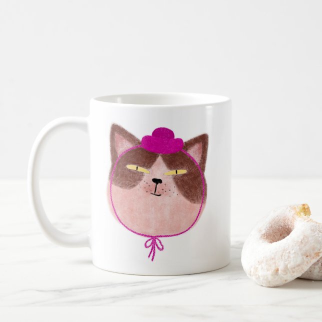 Caneca De Café Love Cat (Com Donut)