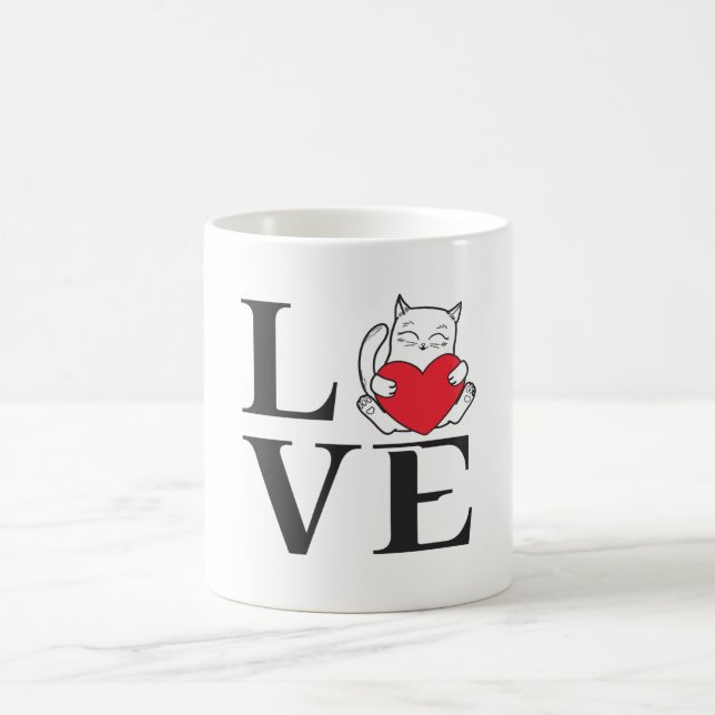 Caneca De Café Love Cats (Centro)