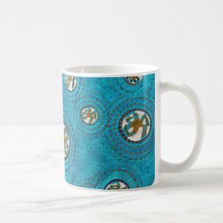 CANECA DE CAFÉ LOVE CIRCLES AND LINES OF SONG-BLUE COFFEE