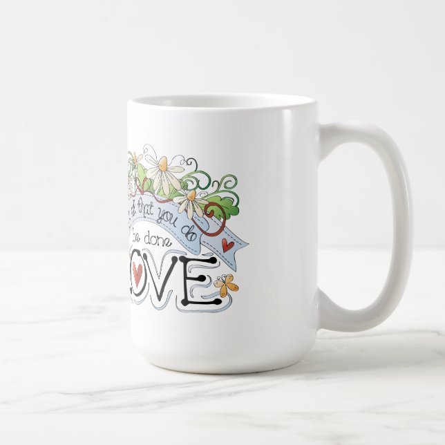 Caneca De Café Love Classic White Mug (Direita)
