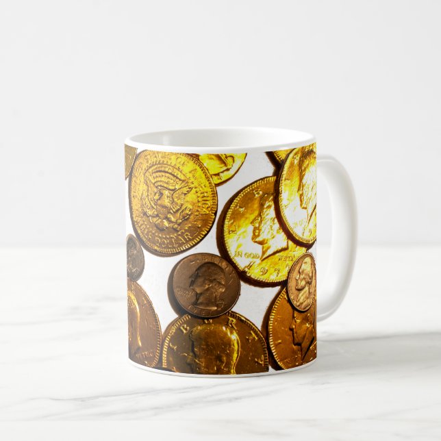 Caneca De Café Love Coin Mug (Frente Esquerda)