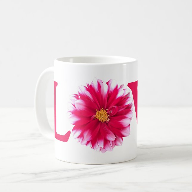 Caneca De Café Love Dahlia (Frente Esquerda)