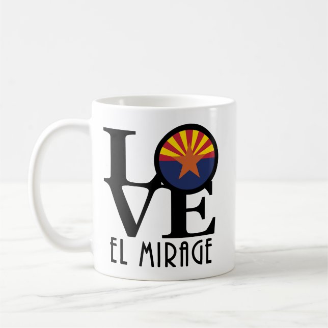 Caneca De Café LOVE El Mirage Arizona 11oz (Esquerda)