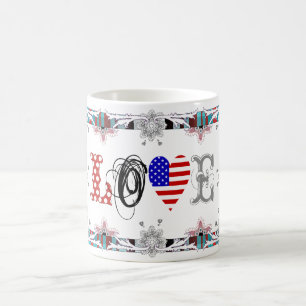 Caneca De Café Love EUA