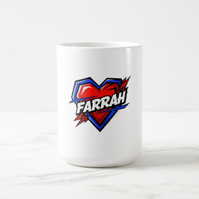 Caneca De Café Love Farrah (Centro)