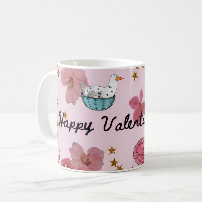 Caneca De Café Love-Filled Valentine Coffee Mug (Frente Esquerda)