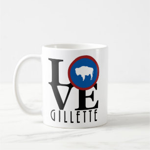 Caneca De Café LOVE Gillette Wyoming 11oz