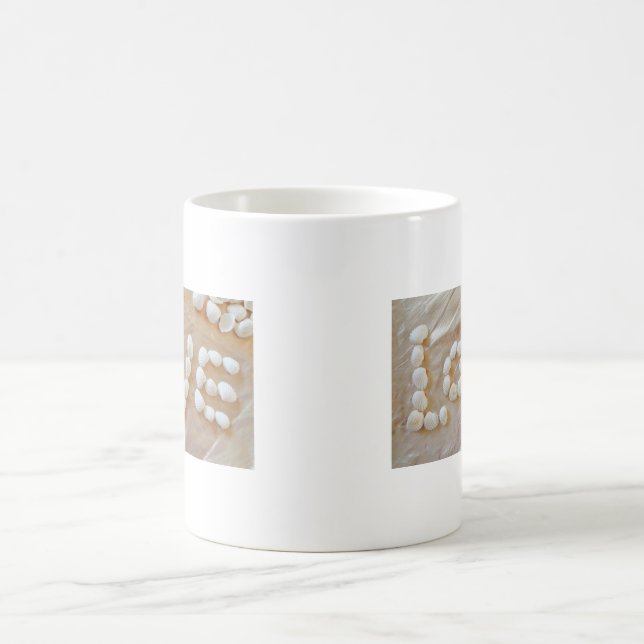 Caneca De Café Love Heart Sea Shell Beach Hearts Seashells Summer (Centro)
