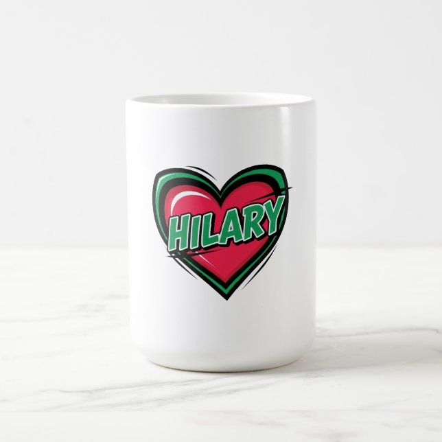 Caneca De Café Love Hilary (Centro)