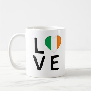 Caneca De Café Love - Ireland Flag