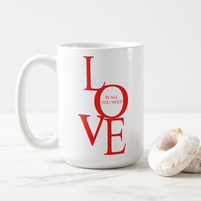 Caneca De Café Love is all you need (Com Donut)