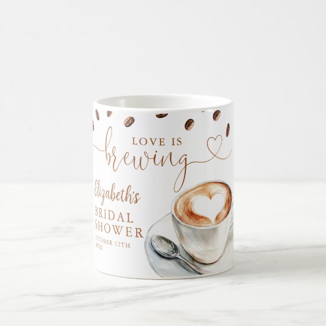 Caneca De Café Love Is Brewing Theme Bridal Shower (Centro)