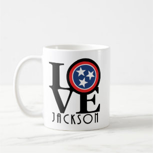 Caneca De Café LOVE Jackson Tennessee 11oz