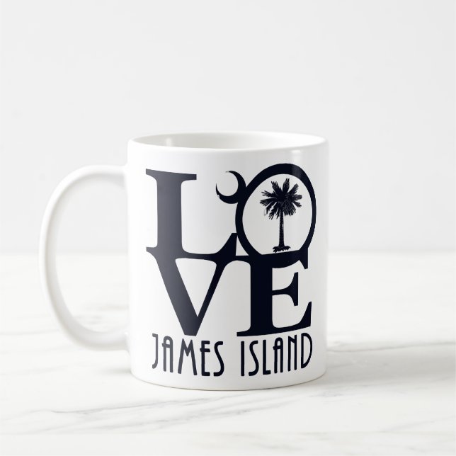 Caneca De Café LOVE James Island 11oz (Esquerda)