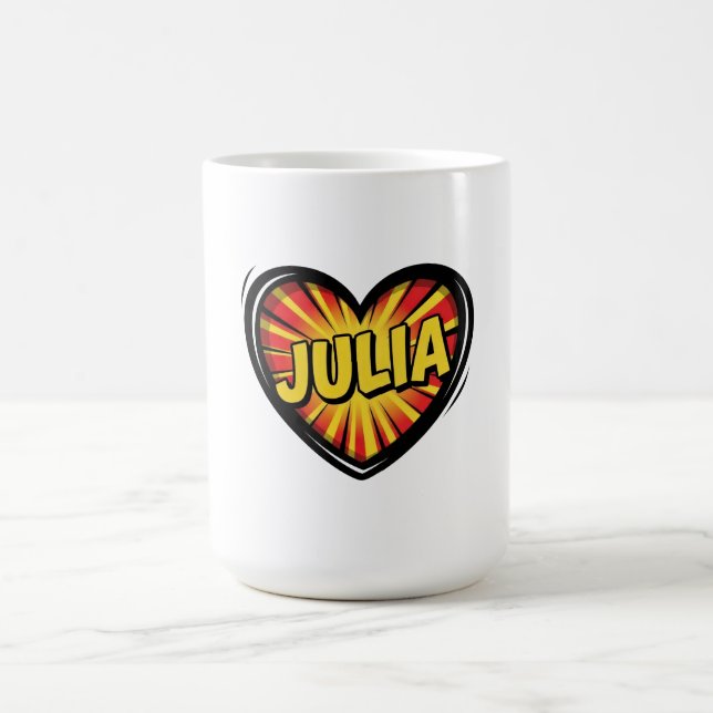 Caneca De Café Love Julia (Centro)