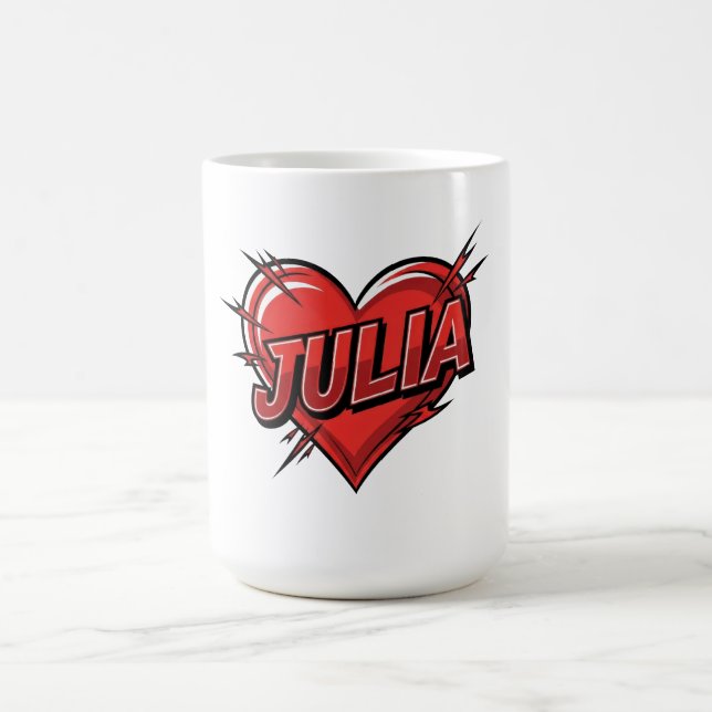 Caneca De Café Love Julia (Centro)
