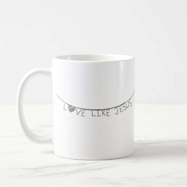 Caneca De Café Love Like Jesus (Esquerda)