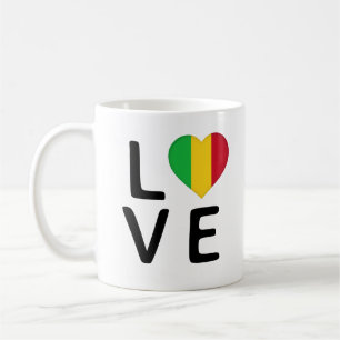 Caneca De Café Love - Mali Flag