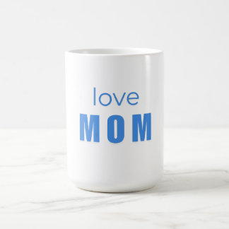 Caneca De Café Love Mom Blue Newborn mug