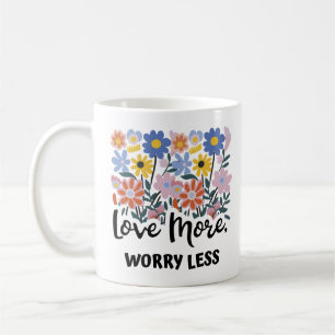Caneca De Café Love More Floral Mug