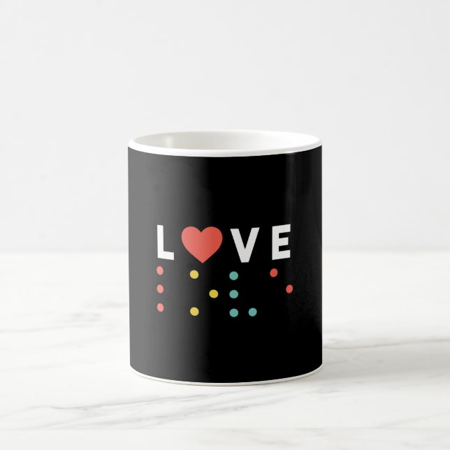 CANECA DE CAFÉ LOVE O BRAILE (Centro)