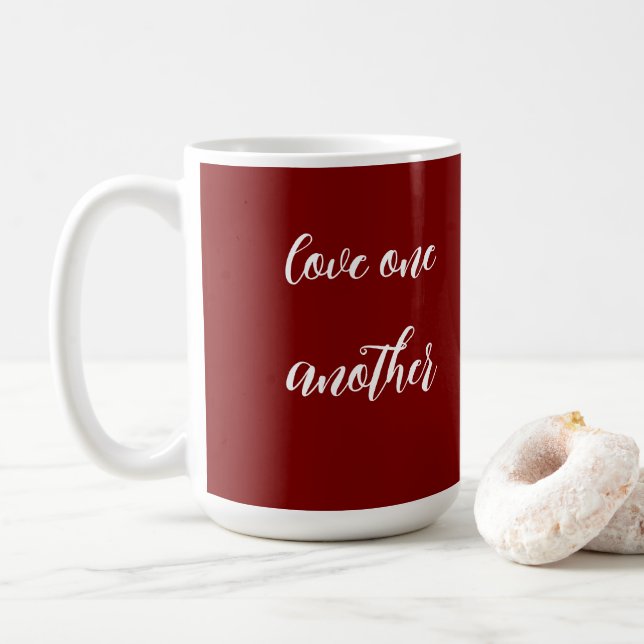 Caneca De Café Love one another  coffee mug (Com Donut)