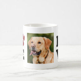 Caneca De Café Love Paw Print Amante de os animais Dog Lover Foto
