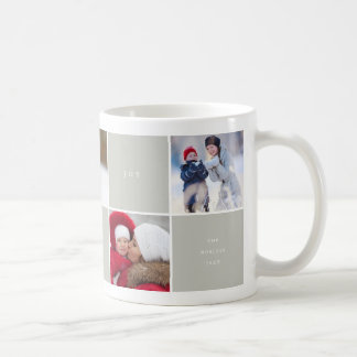 Caneca De Café Love Peace Joy Collage Collage