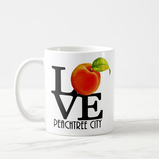 Caneca De Café LOVE Peachtree City 11oz (Esquerda)