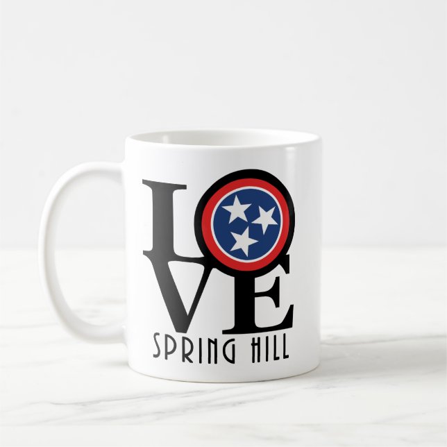 Caneca De Café LOVE Primavera Hill Tennessee 11oz (Esquerda)