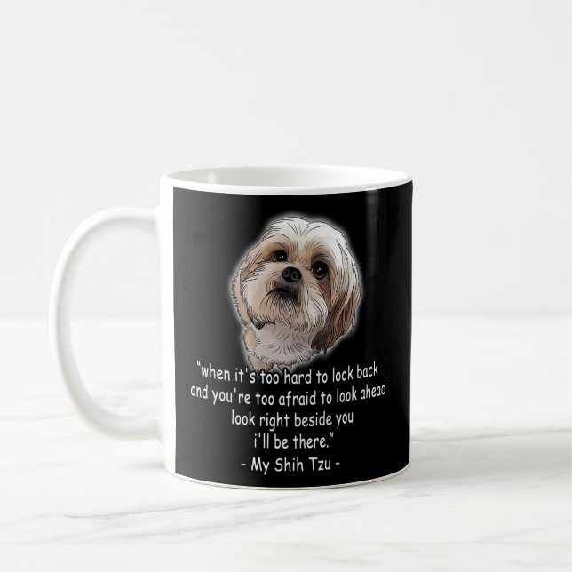 Caneca De Café Love Shih Tzu For (Esquerda)