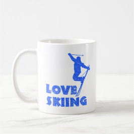 Caneca De Café Love Skiing Coffee Mug