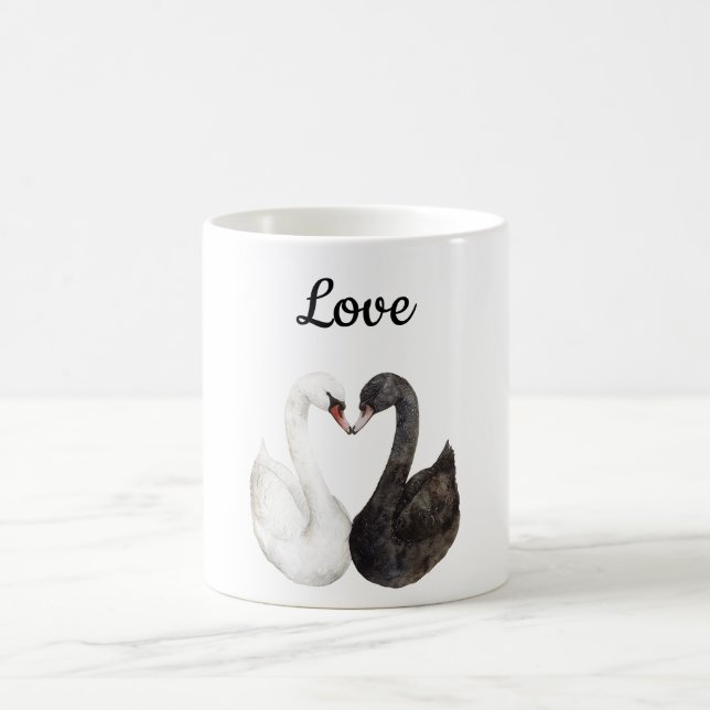 Caneca De Café Love Swans (Centro)