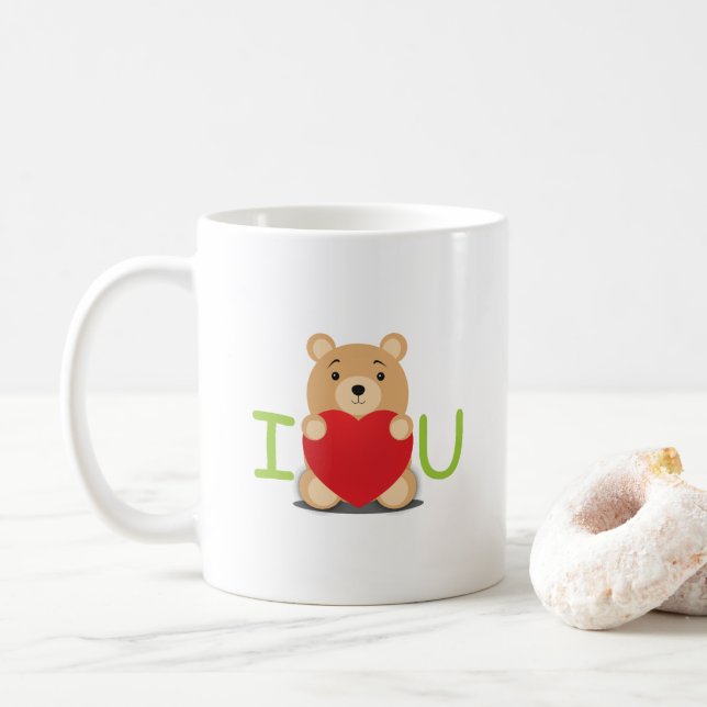 Caneca De Café Love Taddy (Com Donut)