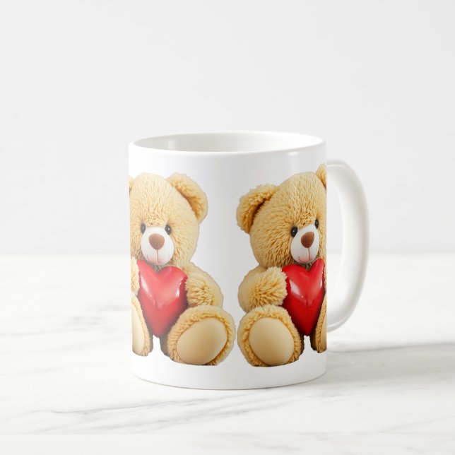 Caneca De Café Love Teddy (Frente Esquerda)