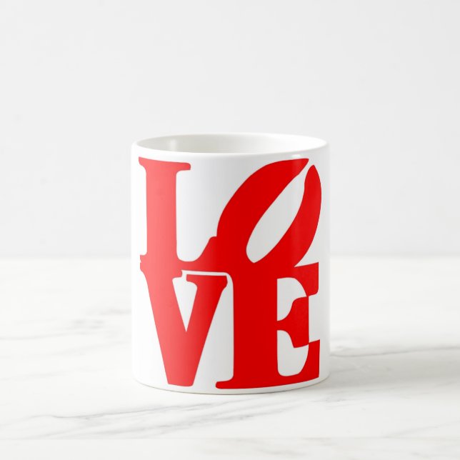 Caneca De Café Love Text Coffee Mug (Centro)