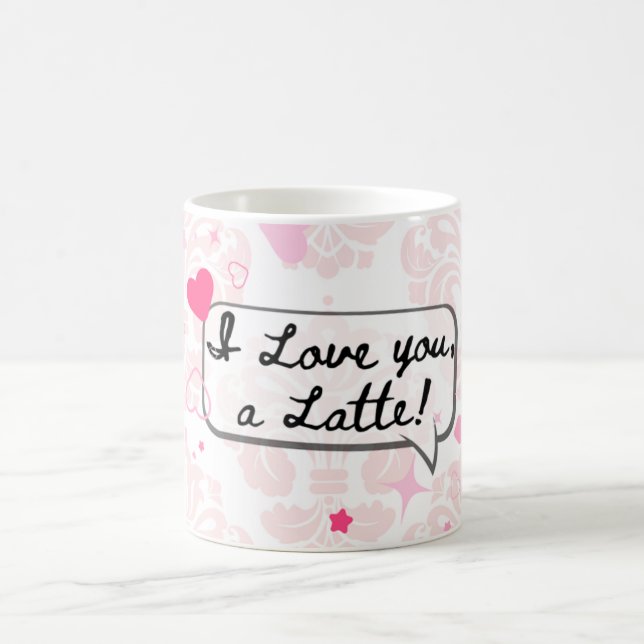Caneca De Café Love themed coffee mug with hearts (Centro)