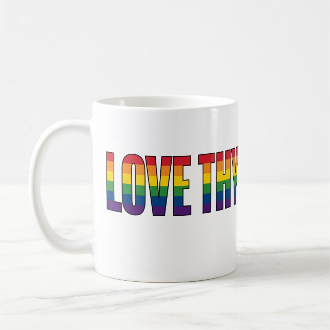 Caneca De Café Love Thy Neighbor (Esquerda)