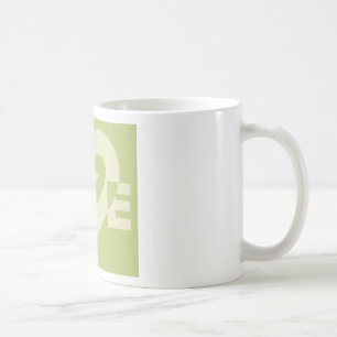 Caneca De Café Love Two-Tone Sage Green