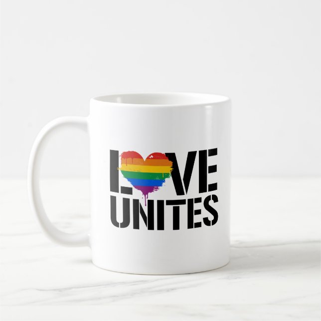 Caneca De Café Love Unites (Esquerda)