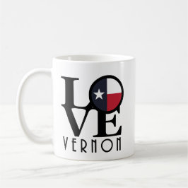 Caneca De Café LOVE Vernon Texas 11oz