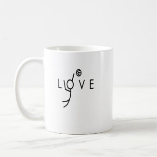 Caneca De Café Love Volleyball Design Teen Girls Volleyball