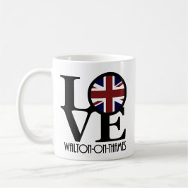 Caneca De Café LOVE Walton-On-Thames 11oz