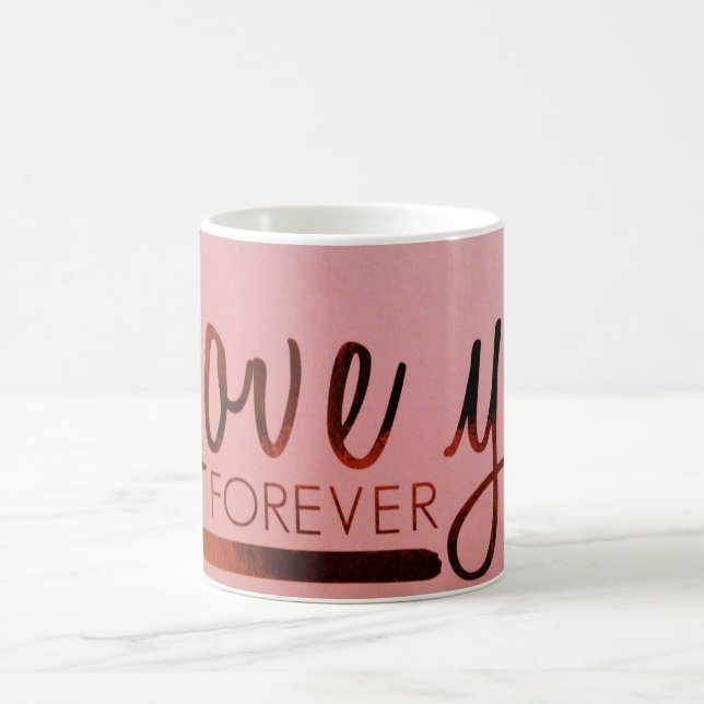 Caneca De Café "Love You Forever" 11oz White Mug Clássico (Centro)