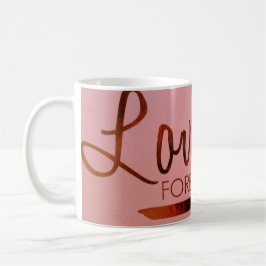Caneca De Café "Love You Forever" 11oz White Mug Clássico