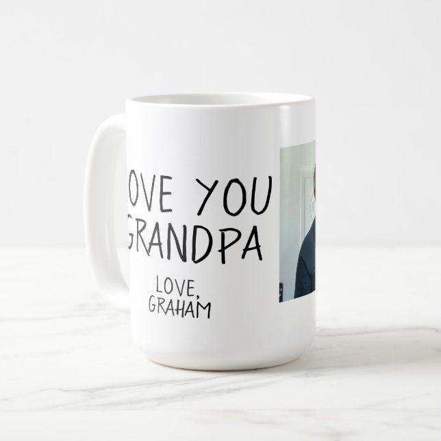 Caneca De Café Love You Grandpa Mug (Frente Esquerda)