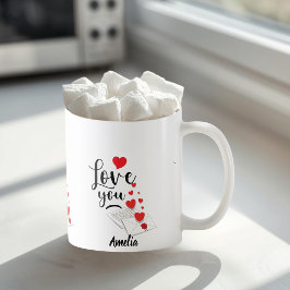 Caneca De Café Love You Personalized Mug