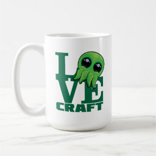 Caneca De Café Lovecraft Baby Cthulhu Design - Amor Cute Louco