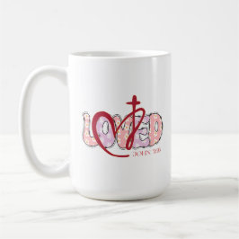 Caneca De Café LOVED Christian John 3:16